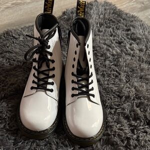 Dr. Martens Kids White Boots